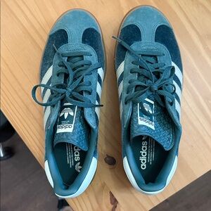 adidas Deep Teal Suede & Velvet Sneakers